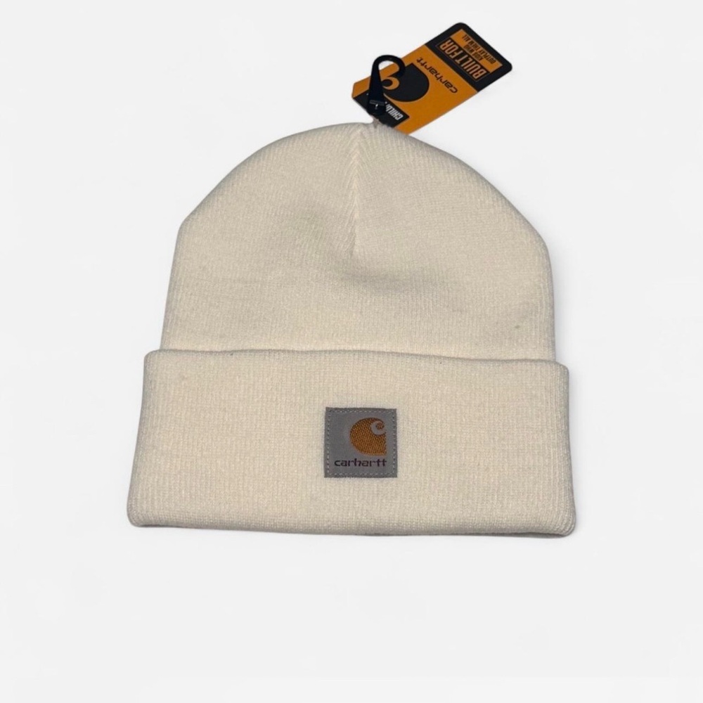 Carhartt Cream Acrylic Beanie